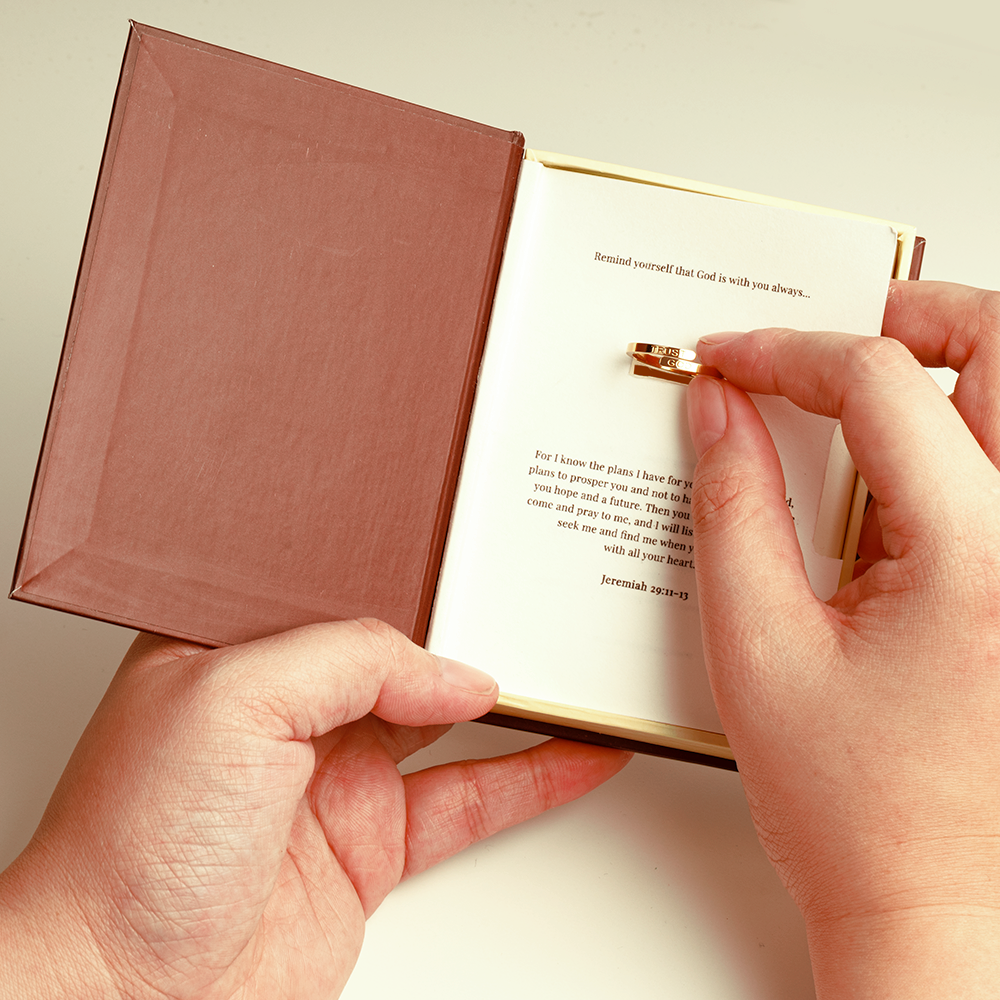 Trust God Ring (18k Gold plated, Adjustable size) -3sets