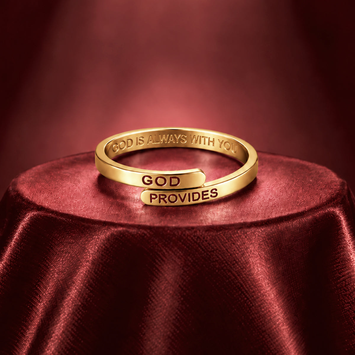 Gold God Provides Ring (Adjustable size)