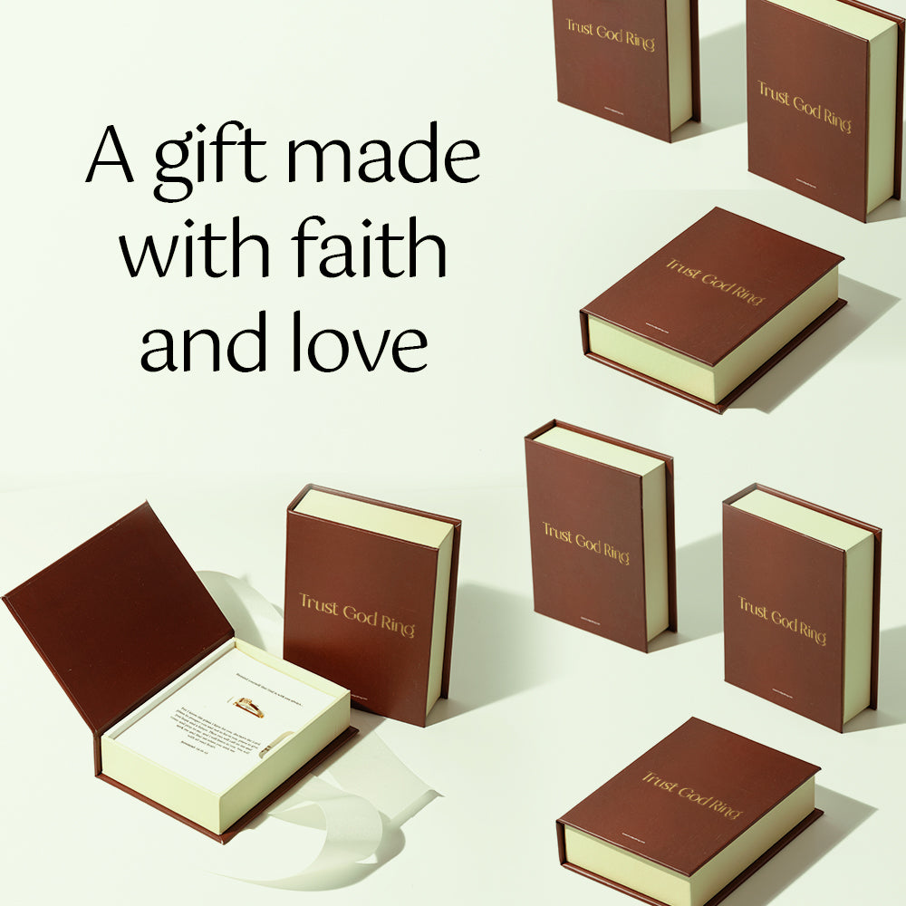 Silver Trust God Ring (Adjustable size)