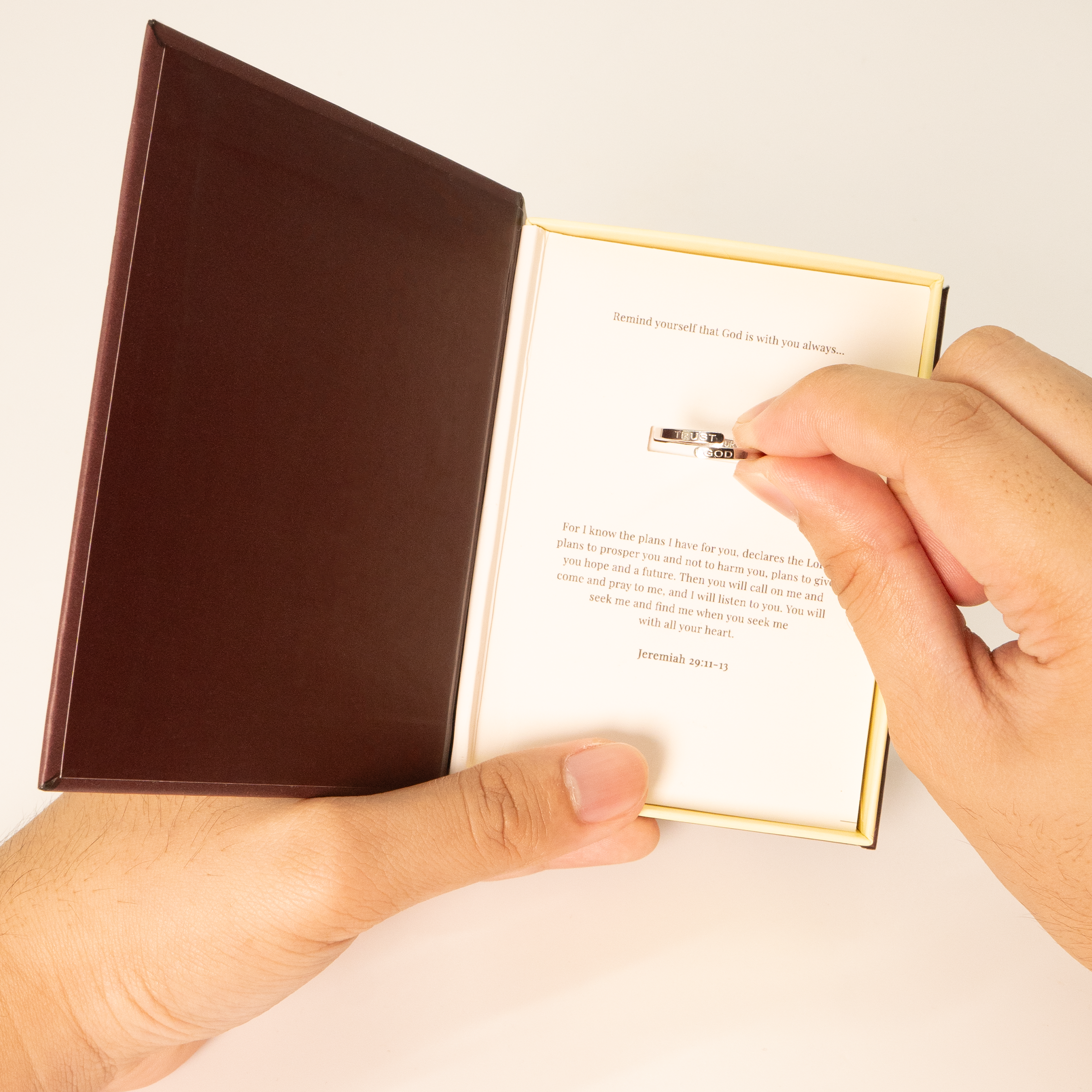 Silver Trust God Ring (Adjustable size)