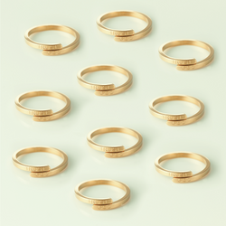 Trust God Ring  (18k Gold plated, Adjustable size) -30sets