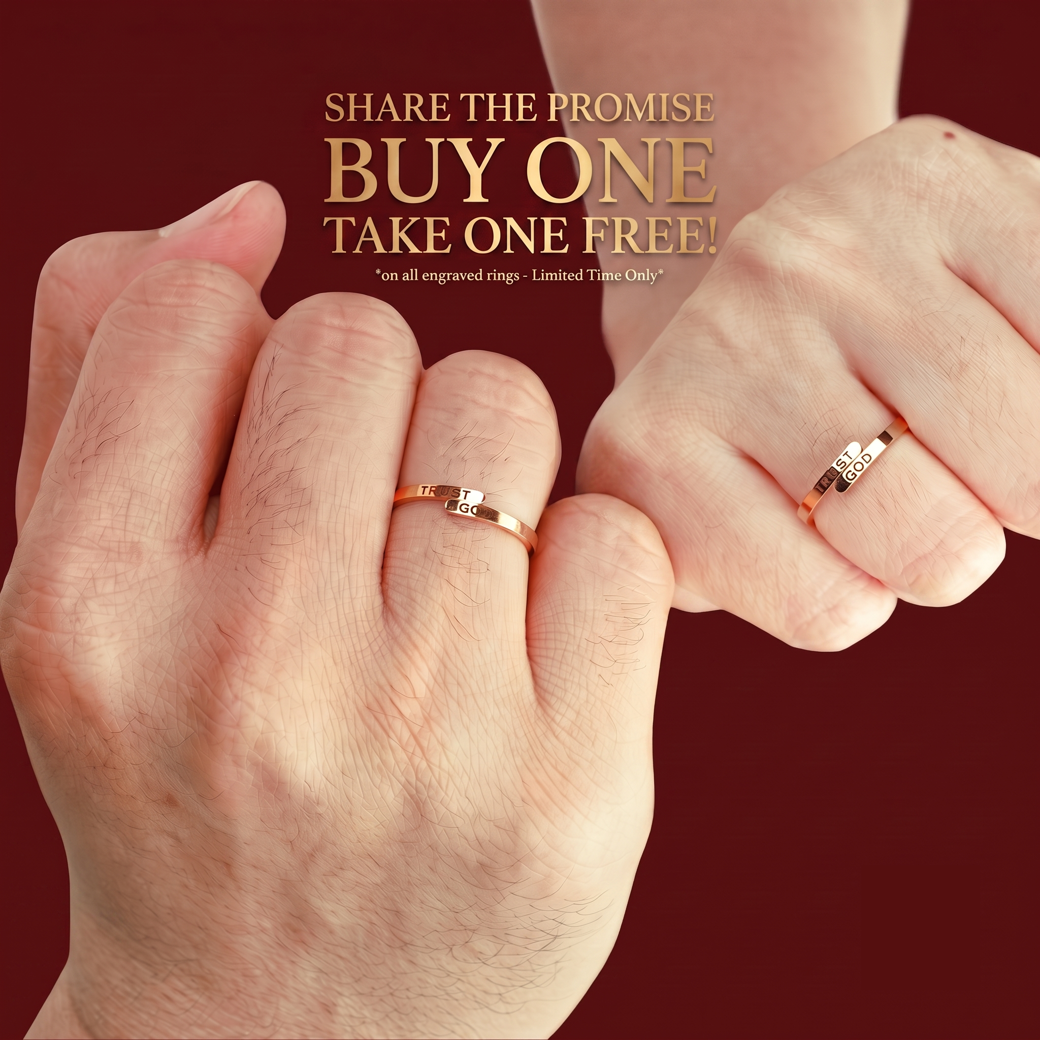 Trust God Ring [ Buy 1 Take 1 ] Limited Time Only