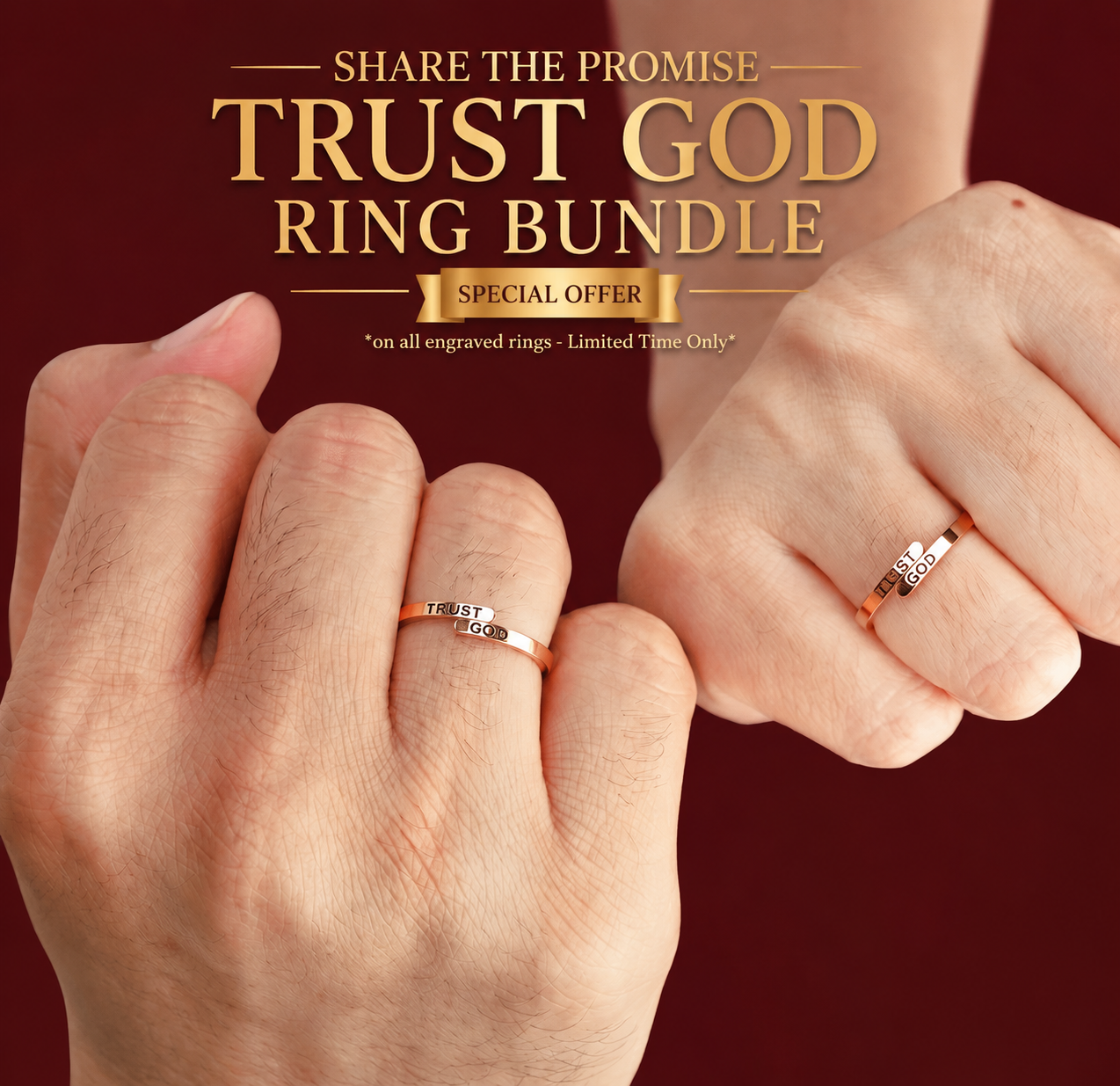 Trust God Ring Bundle [Choose Any 3 Rings] Limited Time Only