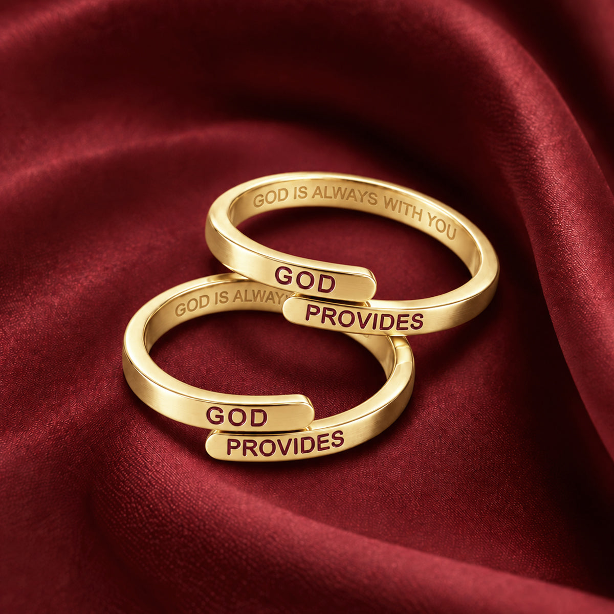Gold God Provides Ring (Adjustable size)