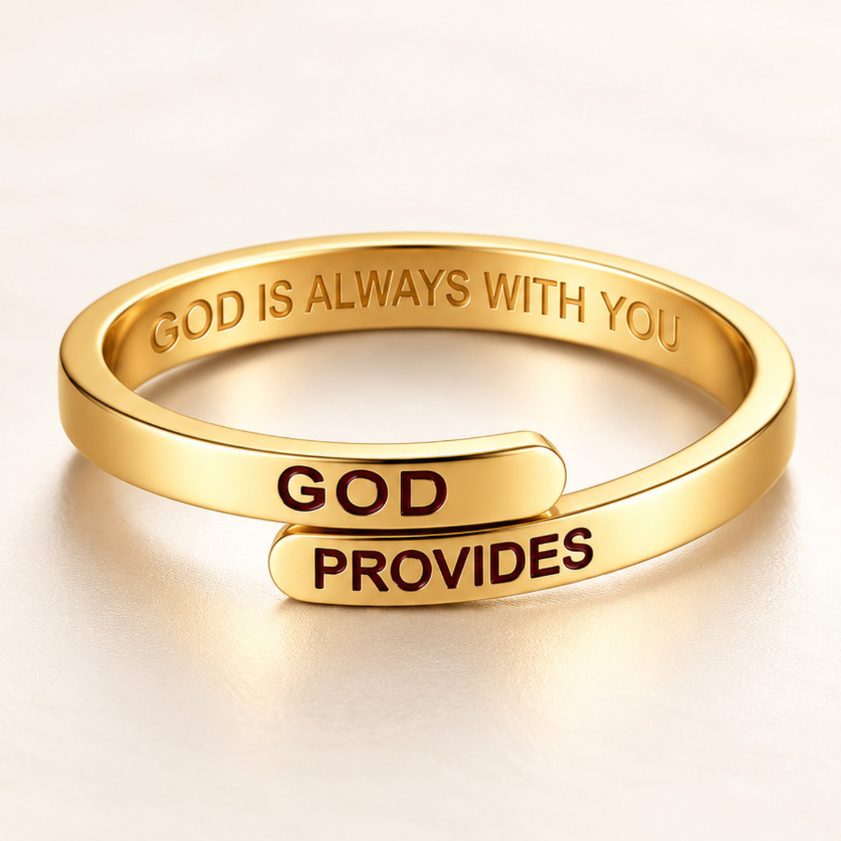 Gold God Provides Ring (Adjustable size)