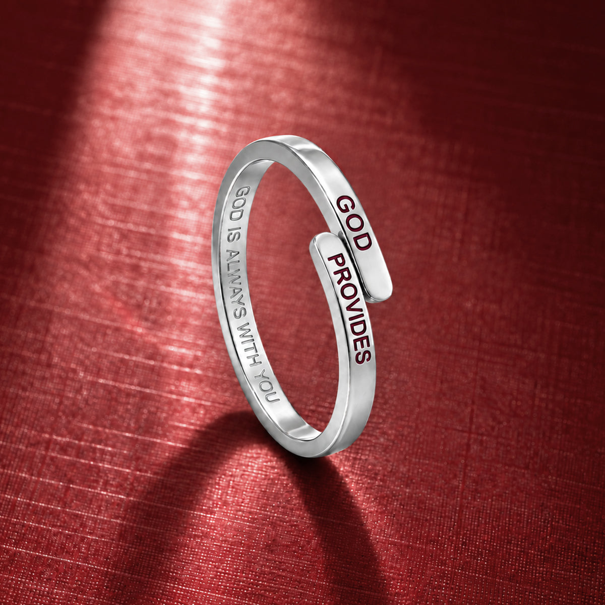 Silver God Provides Ring (Adjustable size)
