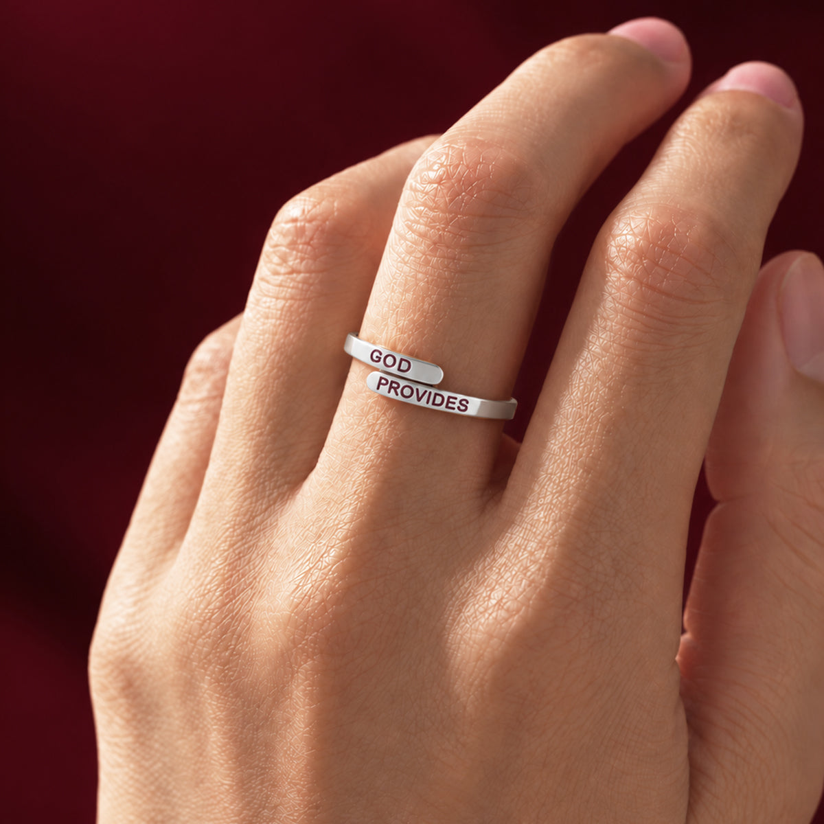 Silver God Provides Ring (Adjustable size)