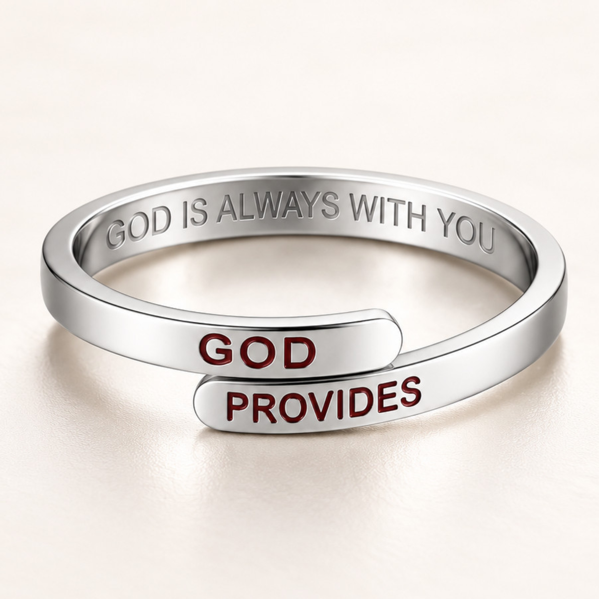Silver God Provides Ring (Adjustable size)